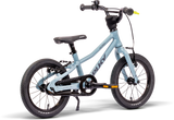 PUKY LS Pro barncykel är en ultralätt, 14" barncykel för åldrarna 3+, med en ljusblå ram med svarta däck och handtag, ergonomisk ram, bekvämt säte, enkel design med varumärke – perfekt för unga förare.